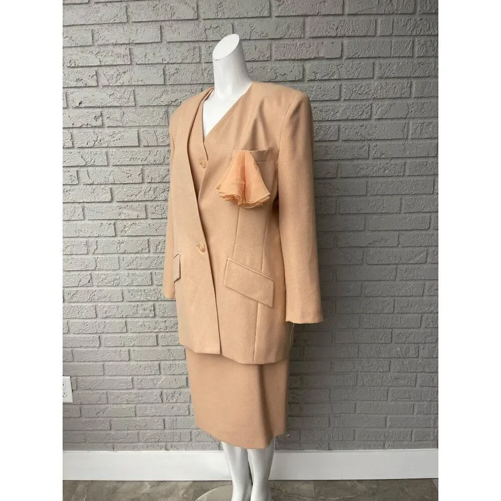 Kasper for ASL Women Career 3 Pcs Skirt Suit Set Size 14